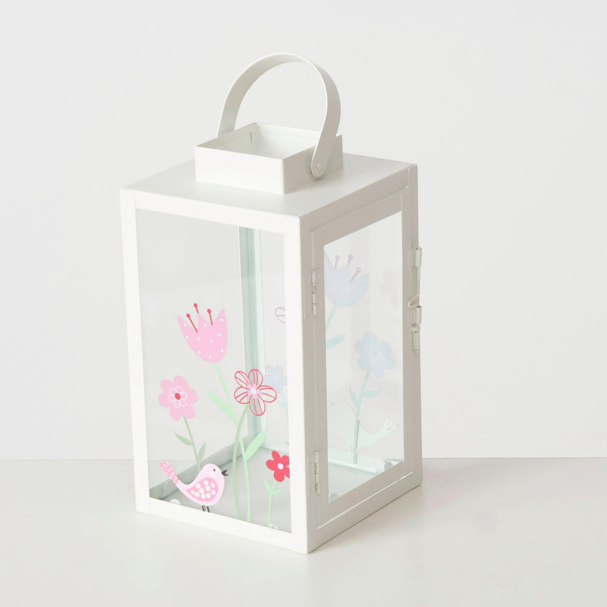 LATERNE - Pink/Rosa, LIFESTYLE, Glas/Metall (12/12/22cm)