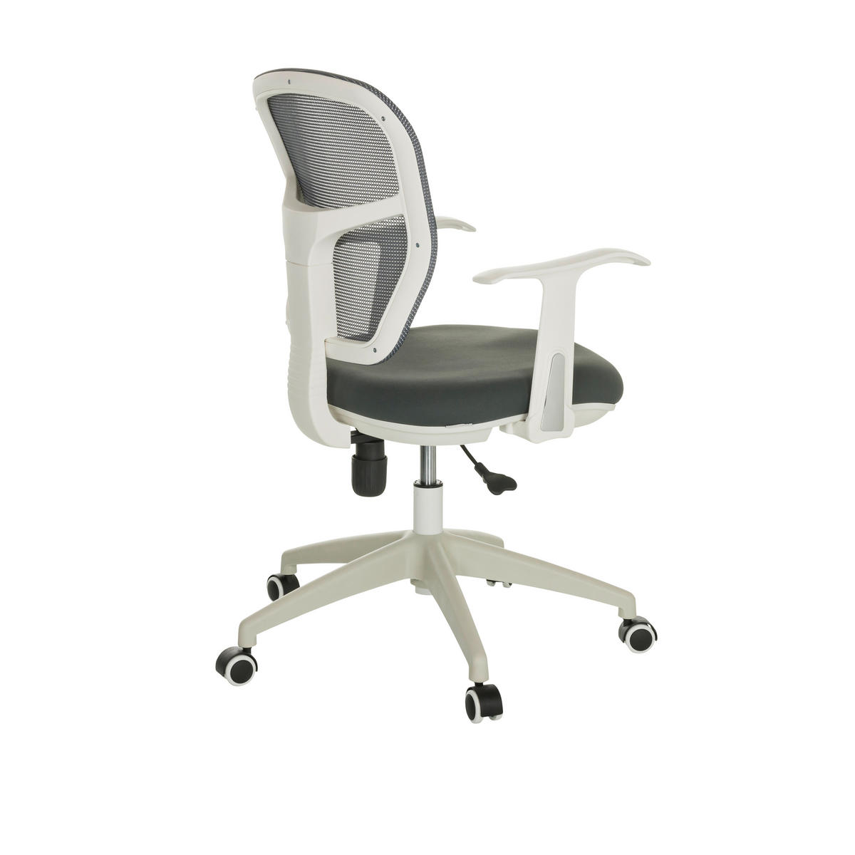 DREHSTUHL Grau  - Weiß/Grau, Basics, Kunststoff/Textil (68/90-97/68cm) - MID.YOU