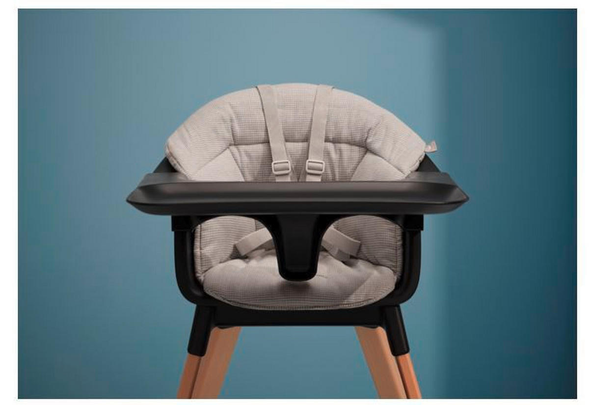 HOCHSTUHLEINLAGE Clikk  - Hellgrau/Grau, LIFESTYLE, Textil - Stokke