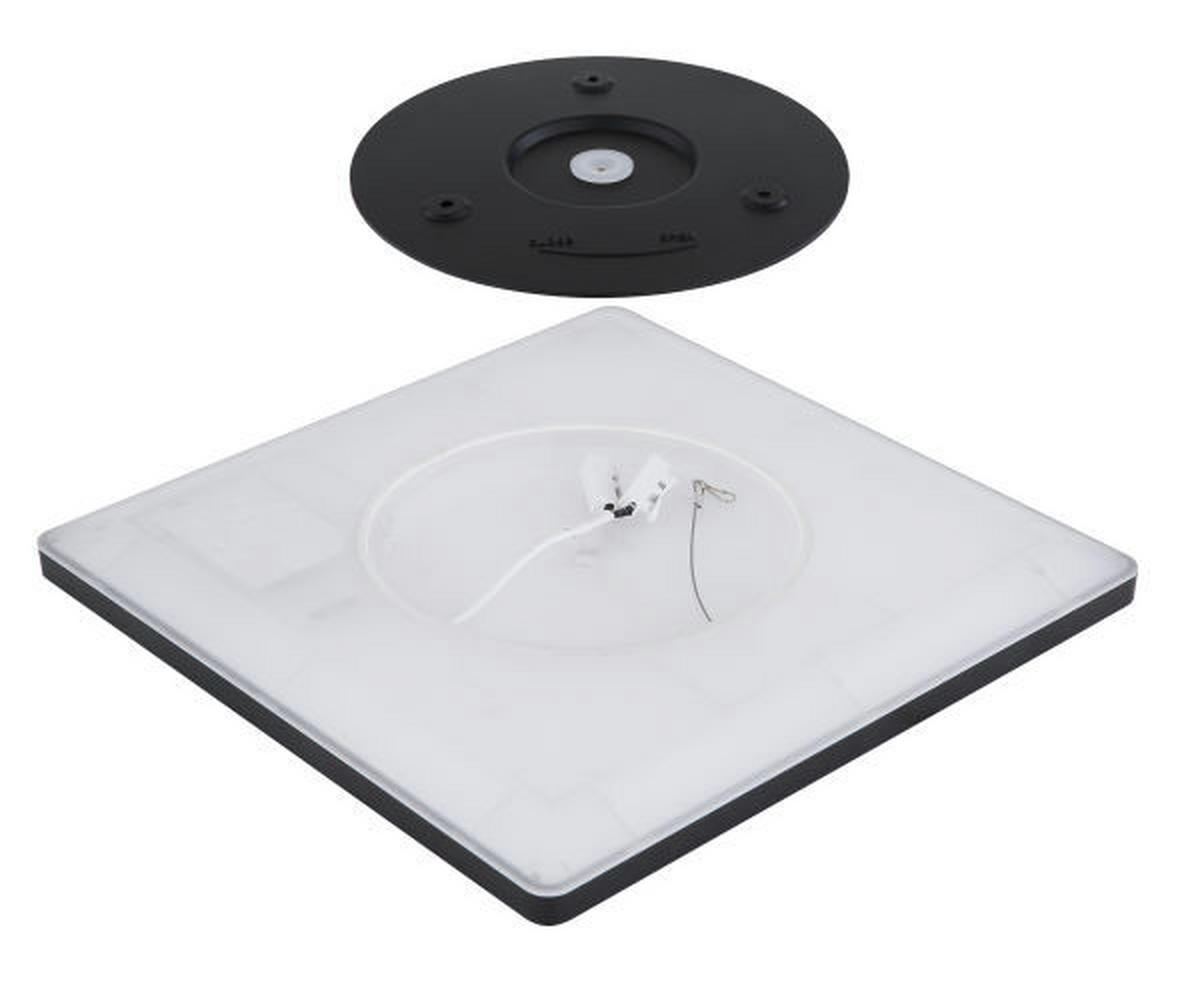 KUPAONSKA LED SVJETILJKA STRO Sapana  - bijela/crna, Basics, plastika (29,4/29,4/2,5cm)