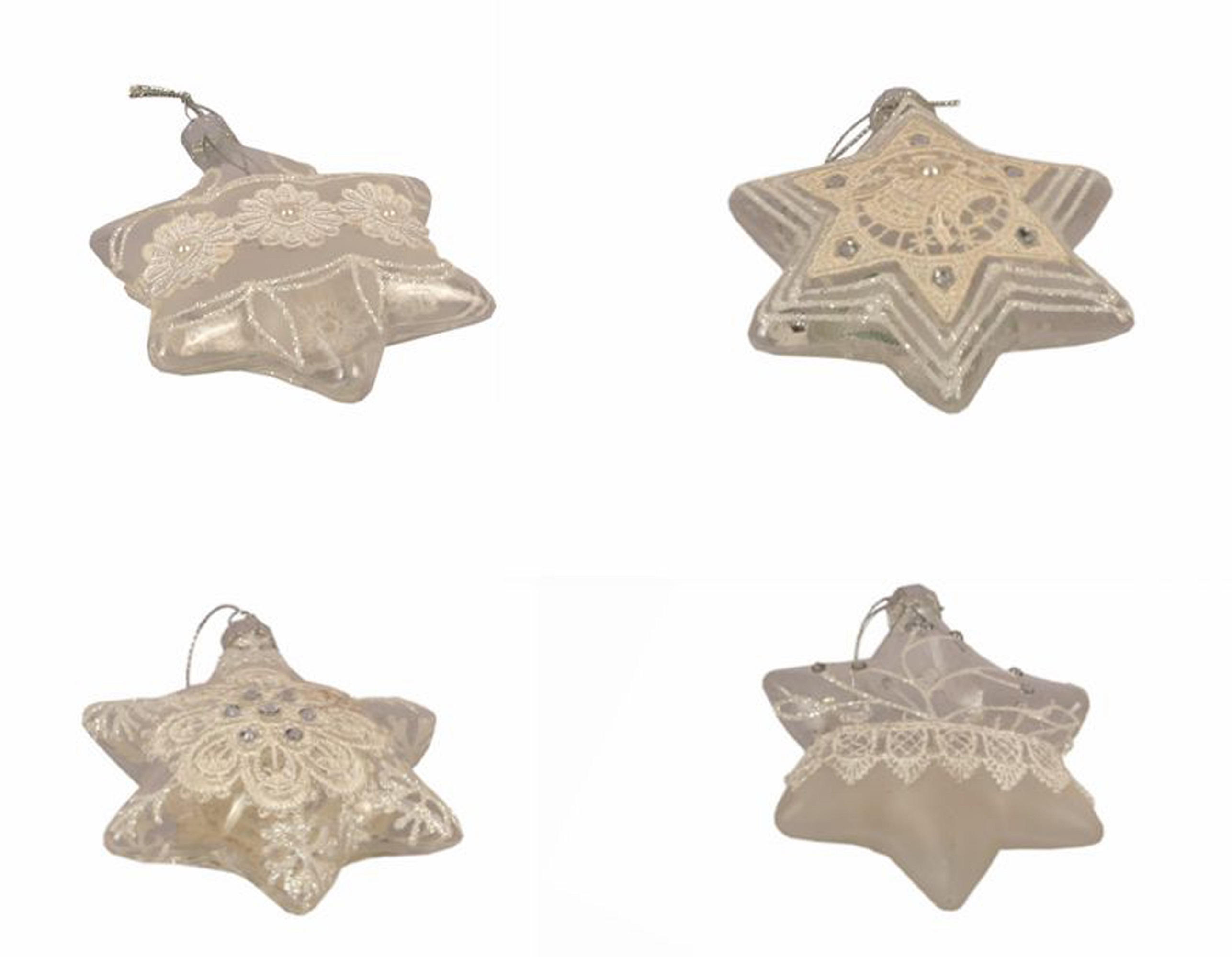 ORNAMENTE BRAD DE CRĂCIUN - bej, Lifestyle, sticlă (8,5/9,6cm) - X-Mas