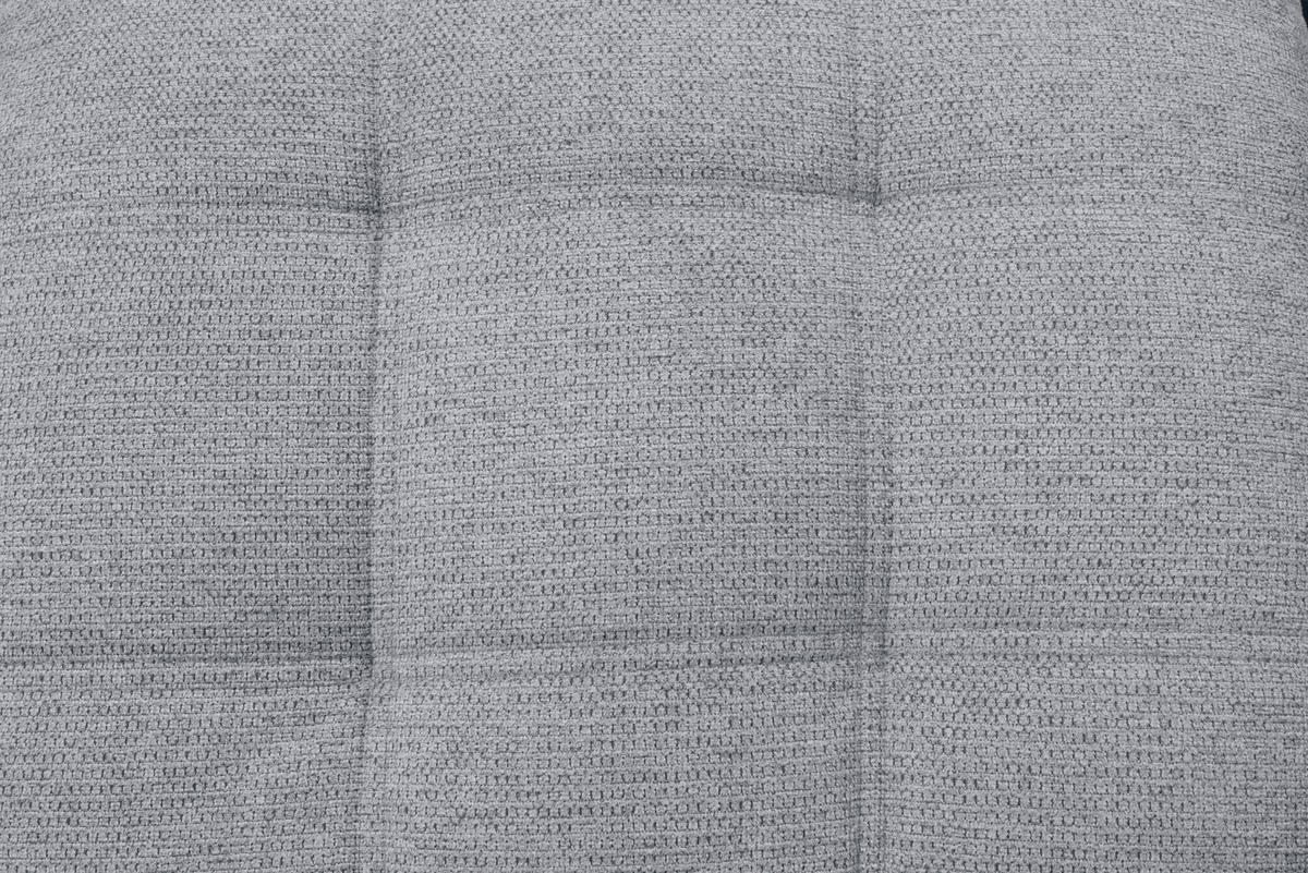 ECKSOFA Hellgrau Chenille  - Chromfarben/Hellgrau, KONVENTIONELL, Kunststoff/Textil (205/260cm) - Carryhome