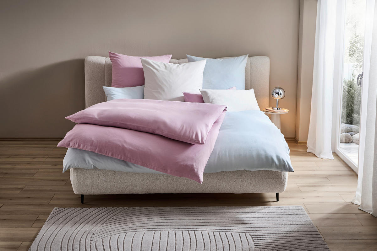 BETTWÄSCHE NIGIRI Satin 200/200 cm  - Weiß, Basics, Textil (200/200cm) - Bio:Vio