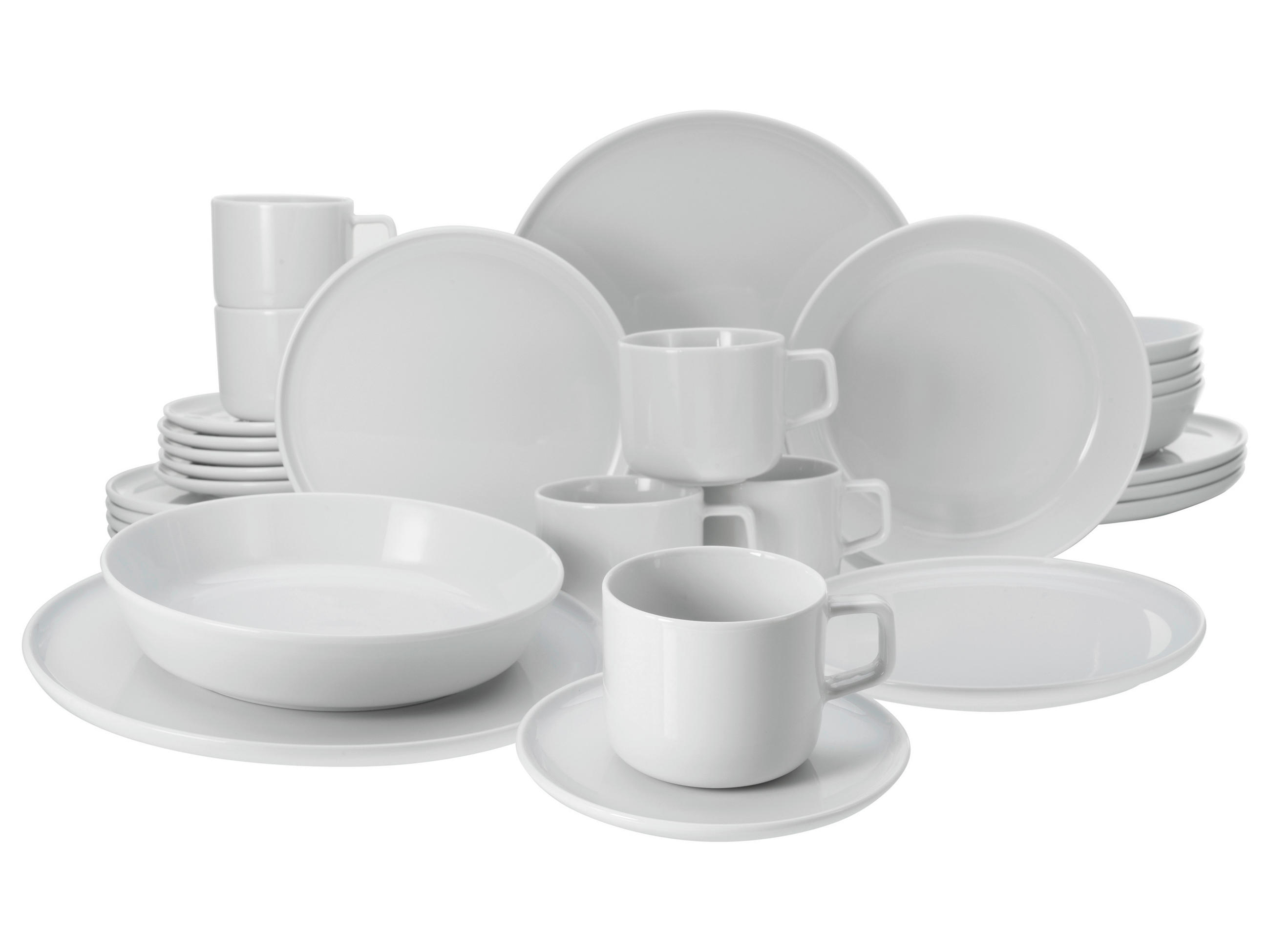 KOMBISERVICE 30-teilig Chef Collection weiß  - Weiß, Basics, Keramik - Creatable