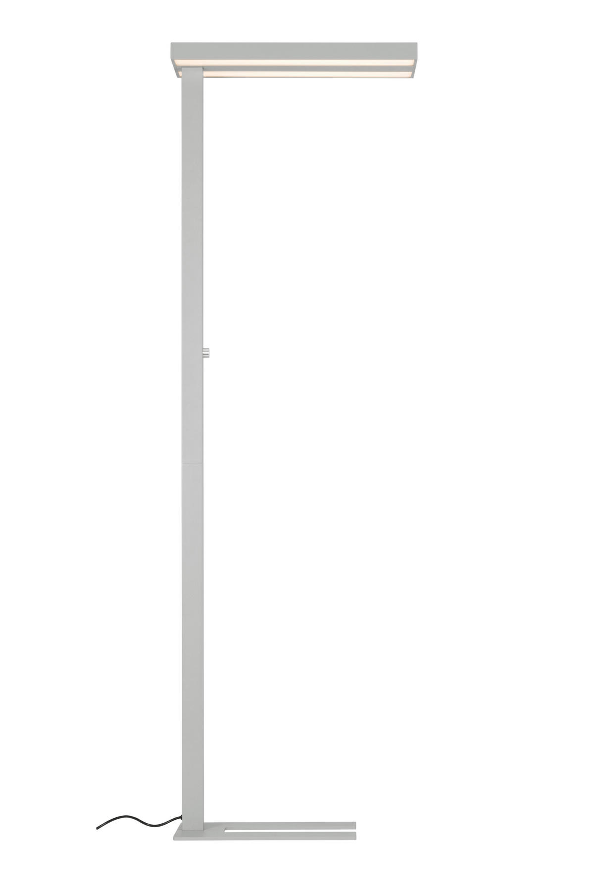 LED-STEHLEUCHTE 61/28/195 cm    - Klar/Chromfarben, KONVENTIONELL, Kunststoff/Metall (61/28/195cm) - Novel