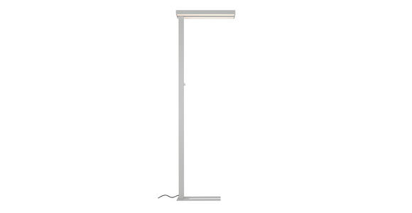 LED-STEHLEUCHTE 61/28/195 cm - Klar/Chromfarben, KONVENTIONELL, Kunststoff/Metall (61/28/195cm) - Novel