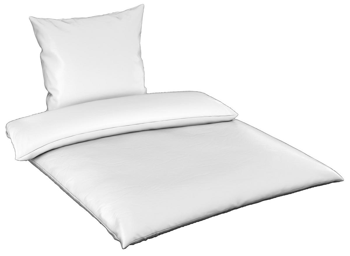 BETTWÄSCHE Satin 155/220 cm  - Weiß, Textil (155/220cm) - Novel