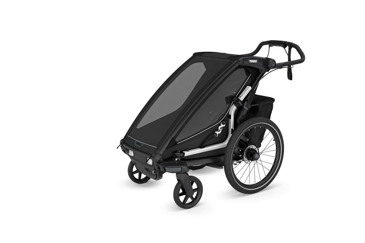 FAHRRADANHÄNGER   Chariot Sport2 sngle  - Schwarz, Basics, Textil/Metall (88/37/59cm) - Thule