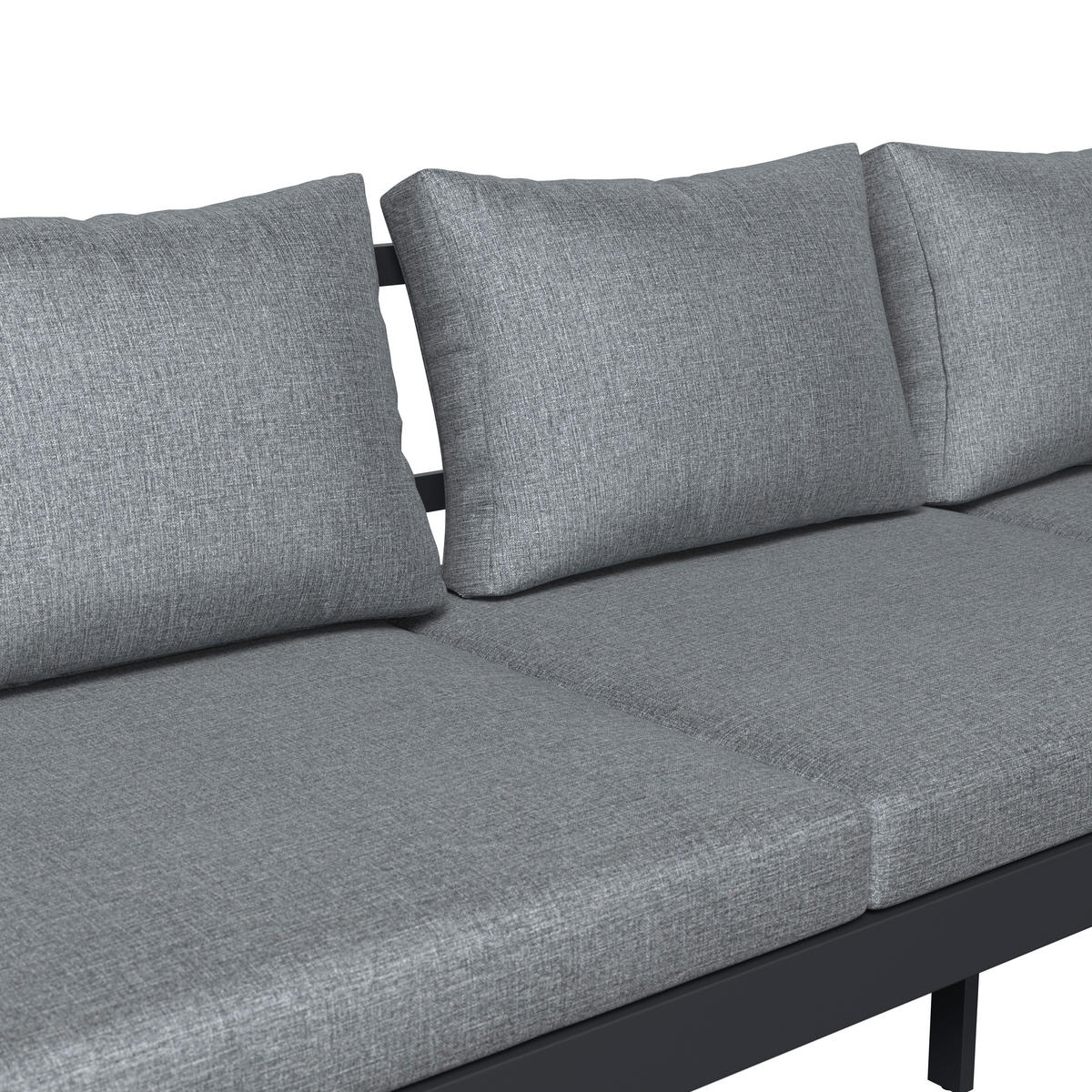 ÜLŐPAD antracit, szürke  - antracit/szürke, Design, textil/fém (204/70/69cm) - Ambia Garden