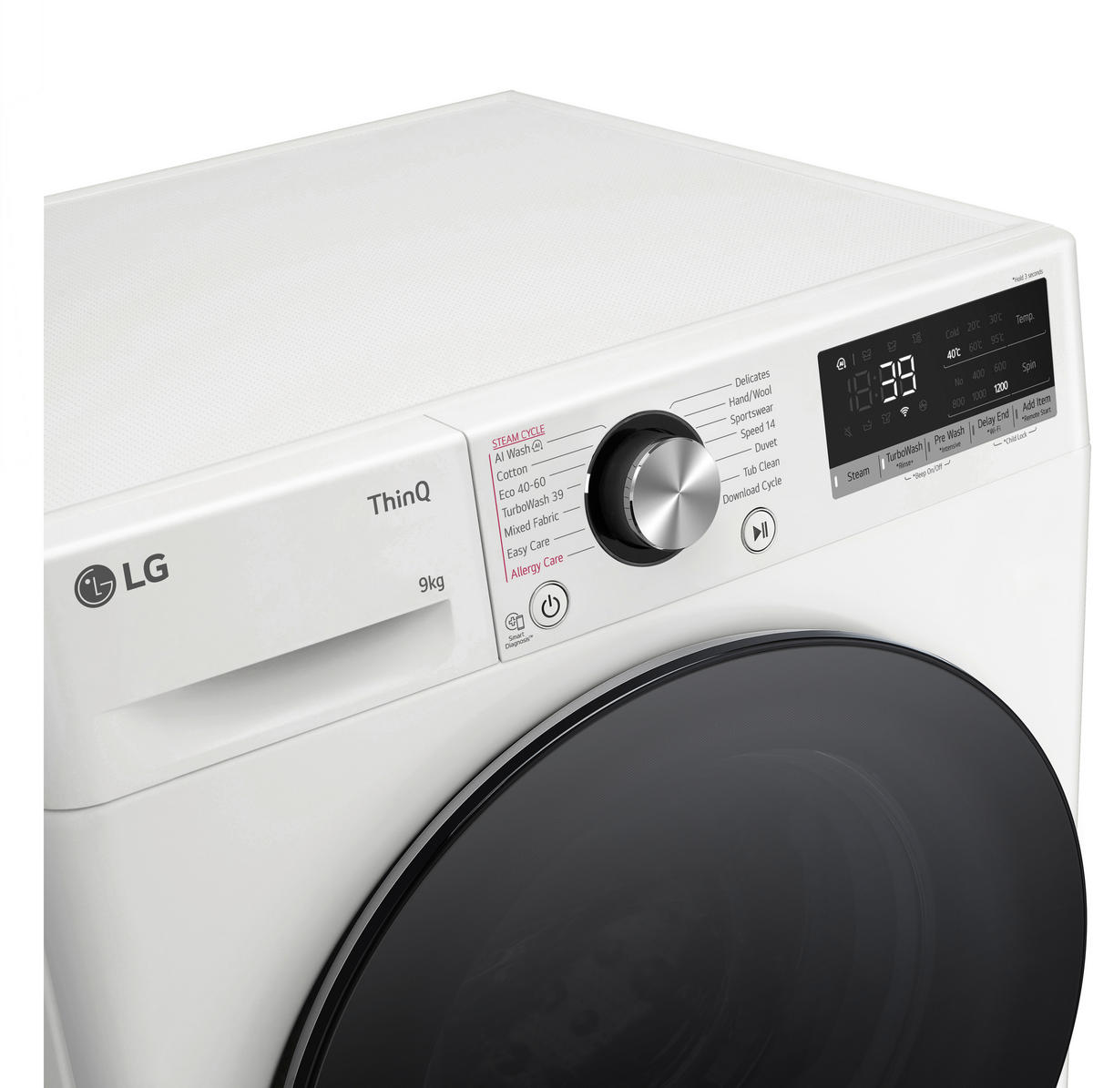 WASCHMASCHINE F2V7SLIM9   - Weiß, Basics, Glas/Kunststoff (60/85/47,5cm) - LG