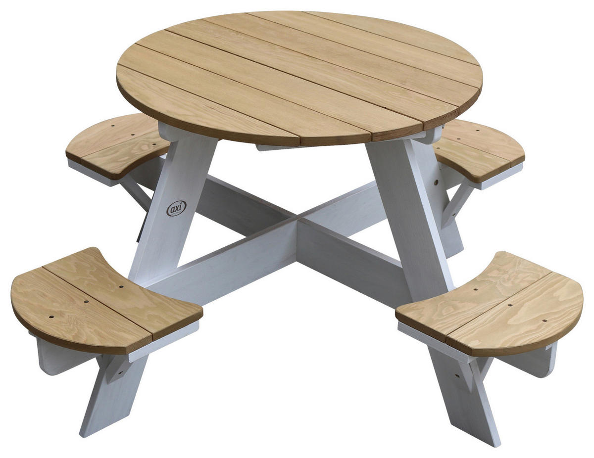 KINDER-GARTENSET Holz  - Braun/Weiß, KONVENTIONELL, Holz (120/56/120cm) - Ambia Garden