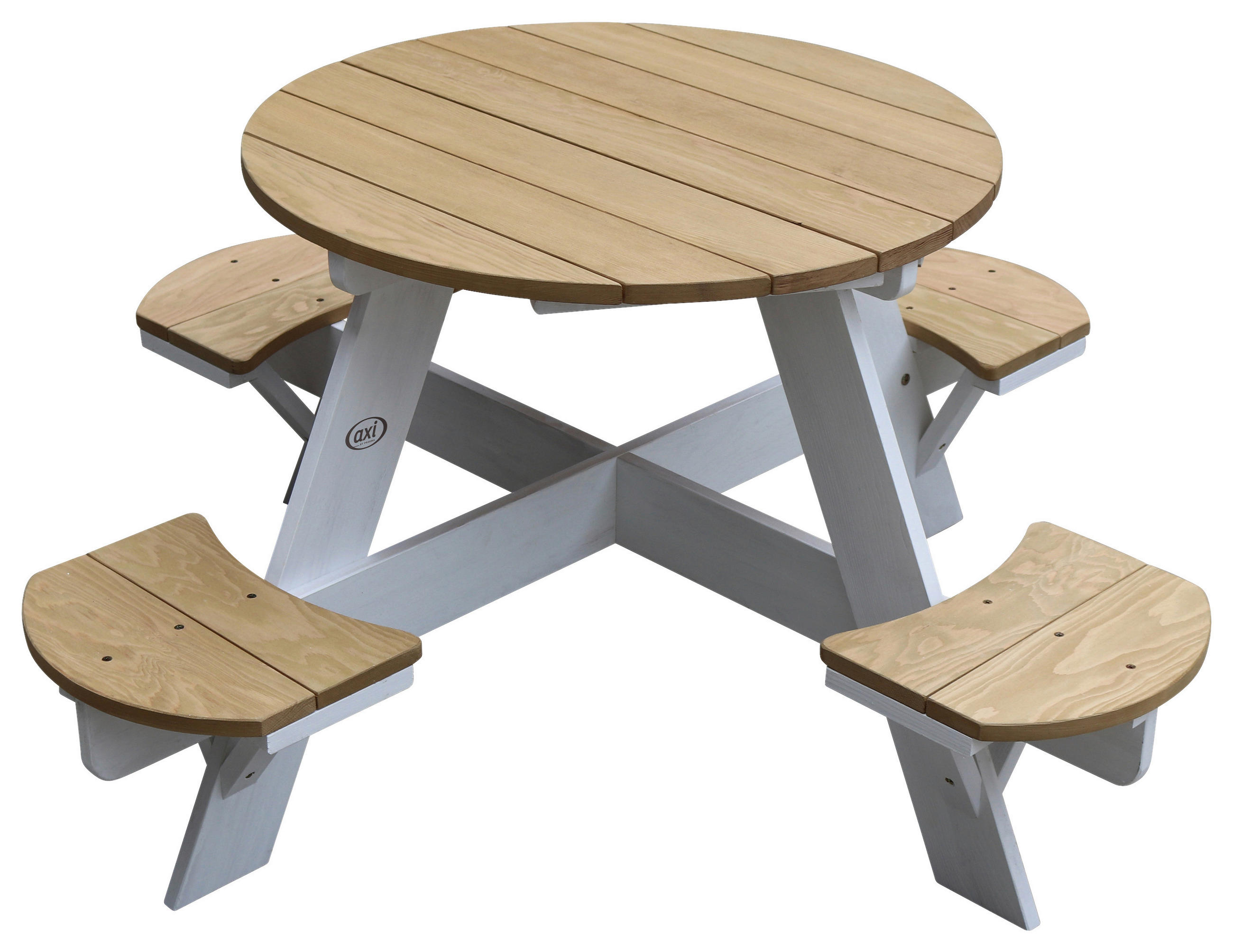 XXXLutz Kinder-Gartenset Weiß, Braun 120x56x120 cm