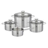 KOCHTOPFSET Silvaran 4-teilig  - Silberfarben, Basics, Metall - ELO