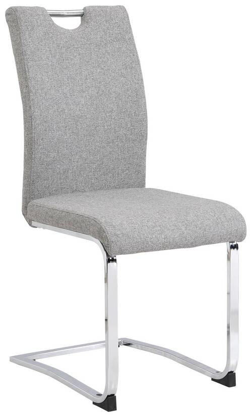 SVIKTSTOL i järn vävt tyg  - kromfärg/grå, Design, metall/textil (44/98/58cm) - Carryhome