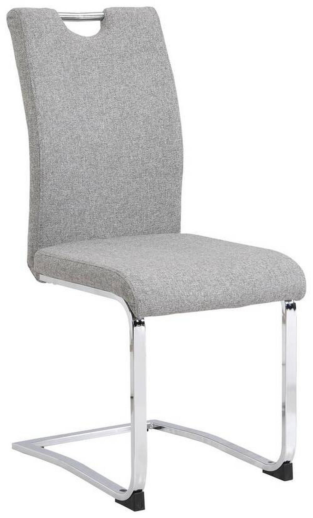 SVIKTSTOL i järn vävt tyg  - kromfärg/grå, Design, metall/textil (44/98/58cm) - Carryhome