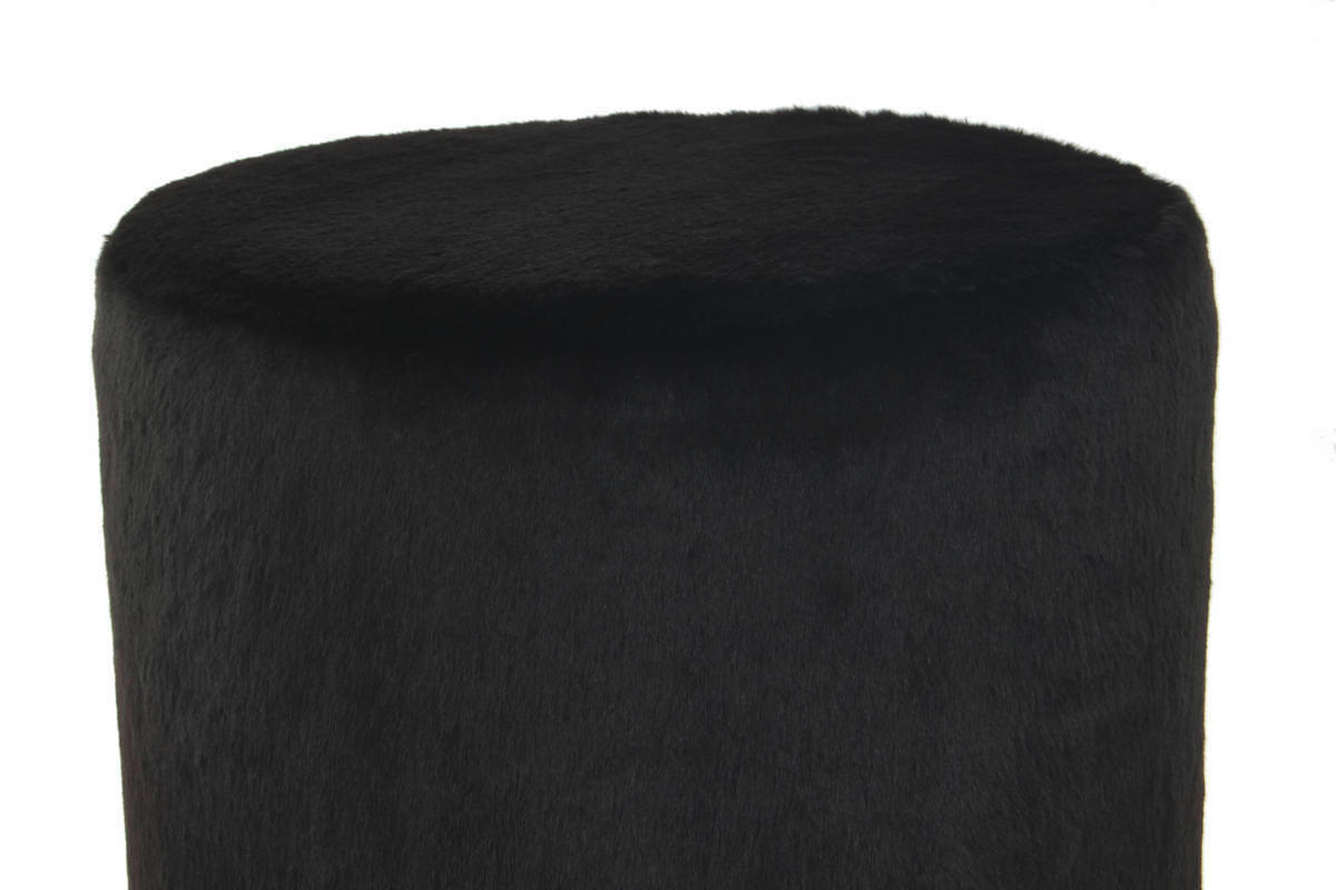 HOCKER Schwarz  - Schwarz, MODERN, Kunststoff (36/44/36cm) - Kayoom