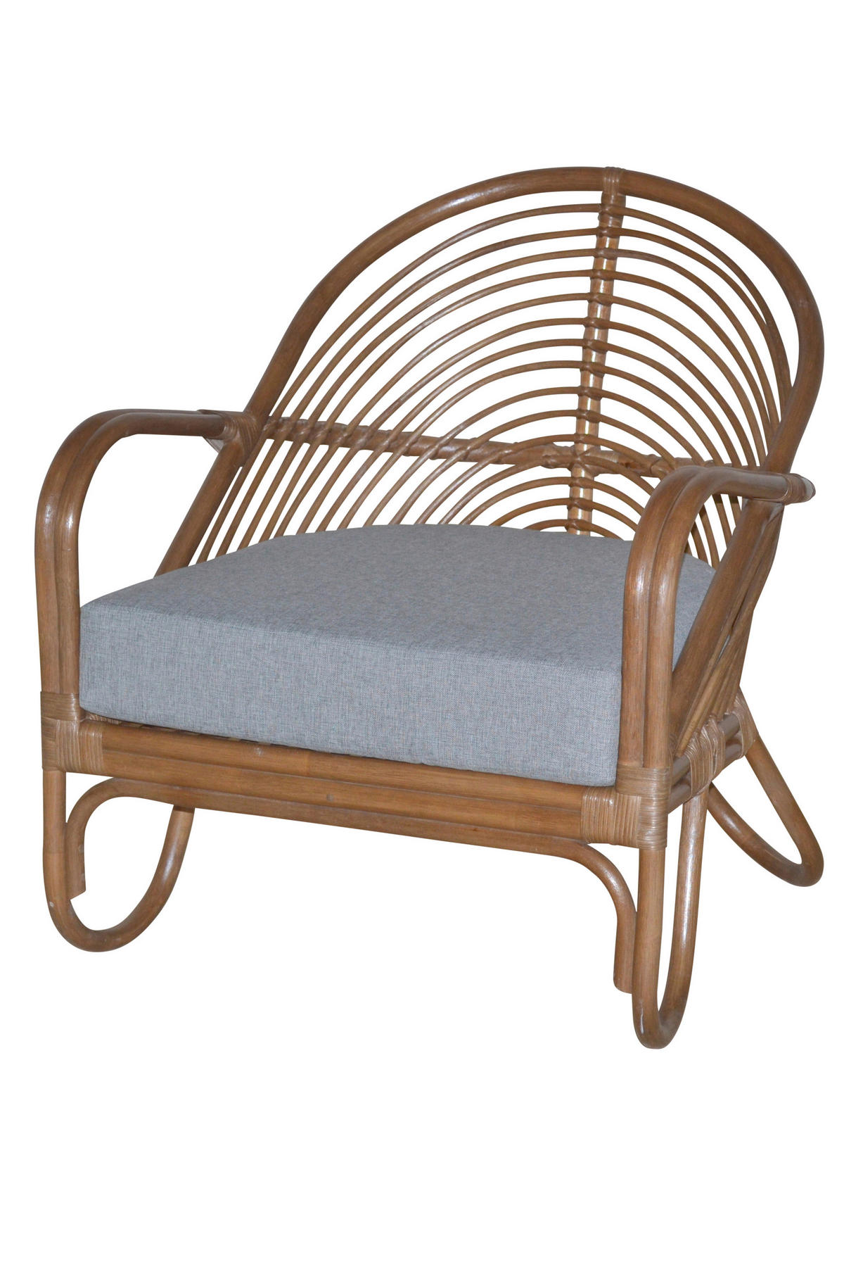 RELAXSESSEL Flachgewebe Sitzkissen    - Braun, Natur, Holz/Textil (72/70/80,5cm) - MID.YOU