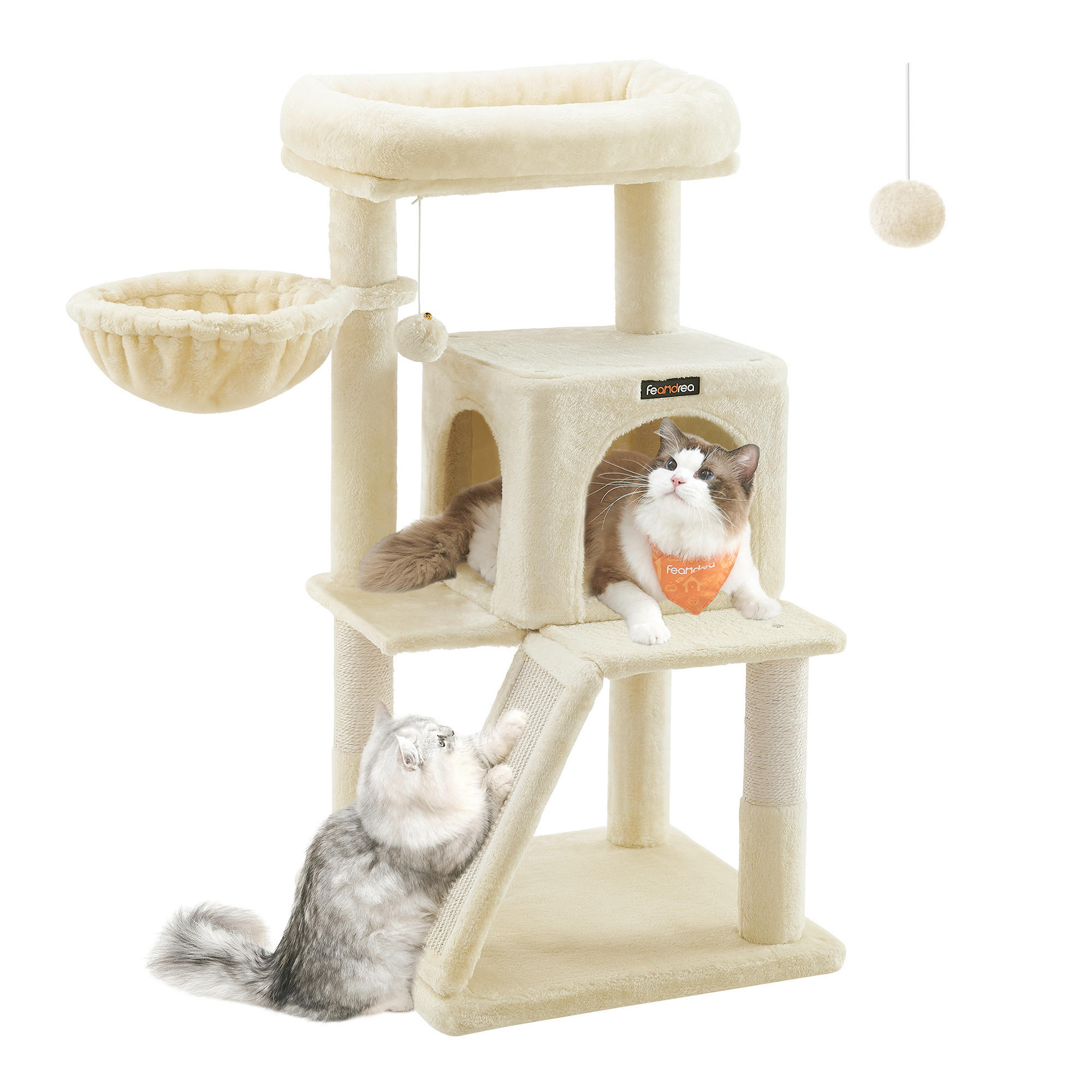 KRATZBAUM - Beige, Trend, Papier/Holzwerkstoff (48/96/48cm) - Boxxx