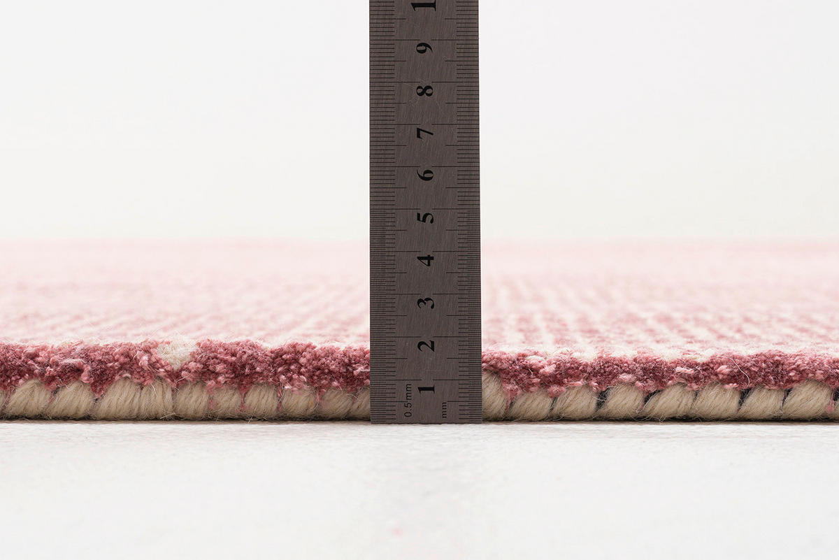 HANDWEBTEPPICH 140/140 cm Rosa rund  - Rosa, Basics, Textil (140/140cm) - Tom Tailor