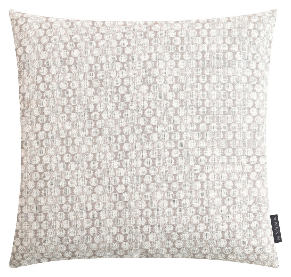 OUTDOOR-KISSENHÜLLE in  Graphik  - Weiss/Creme, Basics, Textil (50/50cm)