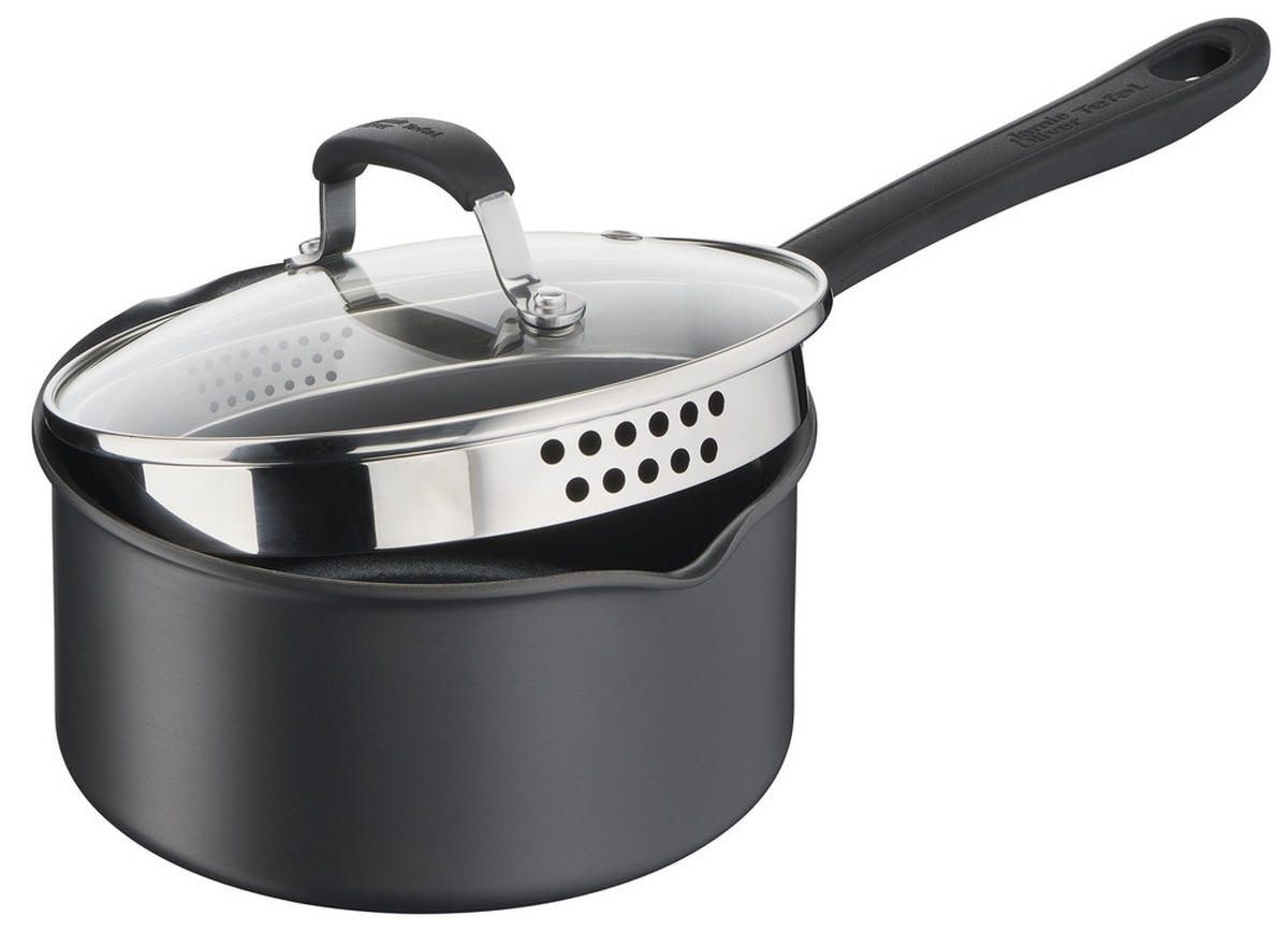 GRYT- OCH KASTRULLSET Intuition 6 delar  - stålfärgad/antracit, Design, metall/glas - Tefal