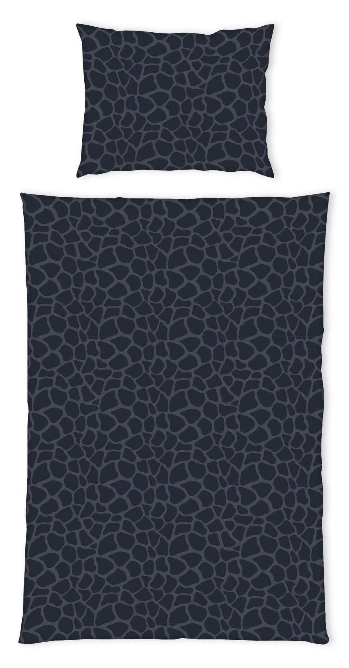 BETTWÄSCHE Wild Flowers Giraffe Bettwäsche Renforcé 140/200 cm  - Schwarz, Trend, Textil (140/200cm) - Herding