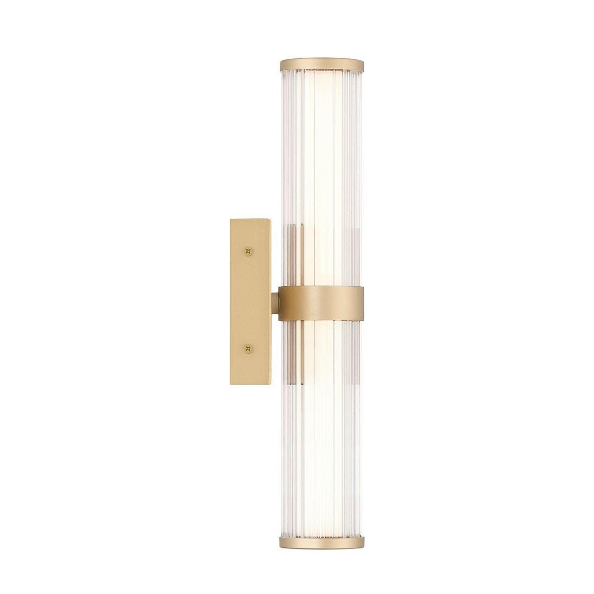 LED-WANDLEUCHTE    - Goldfarben, KONVENTIONELL, Glas/Metall (35,5/9/10,1cm) - Elstead Lighting