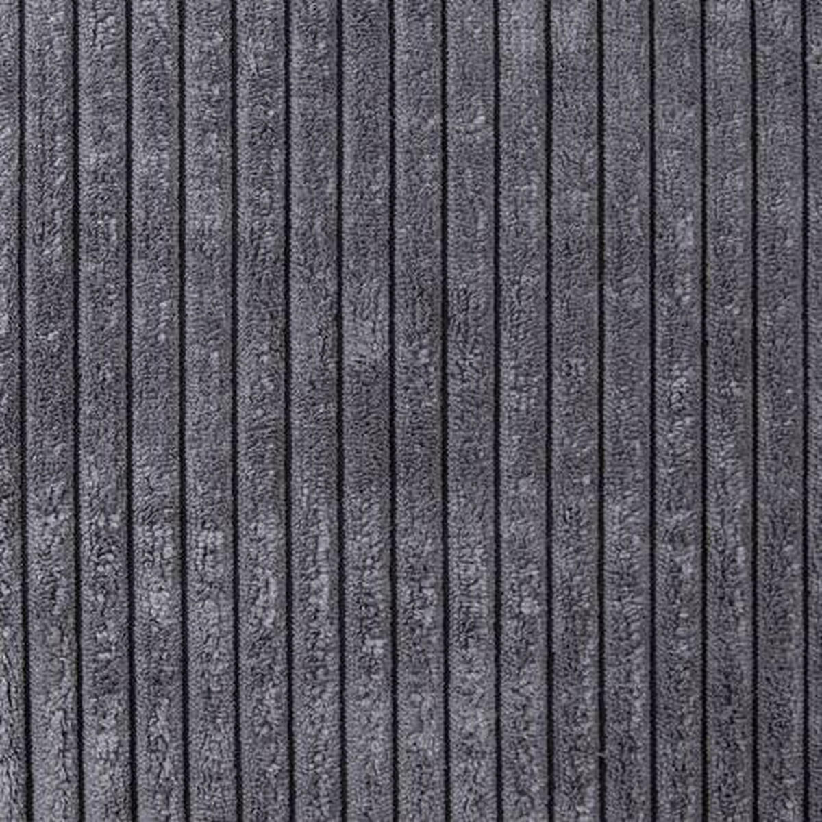 ECKSOFA Grau Cord  - Chromfarben/Grau, MODERN, Holz/Textil (302/188cm) - MID.YOU