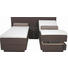 BOXSPRINGBETT 2X90/200 cm INKL. Bettkasten, Topper - Dunkelbraun, KONVENTIONELL, Textil (2X90/200cm) - Esposa