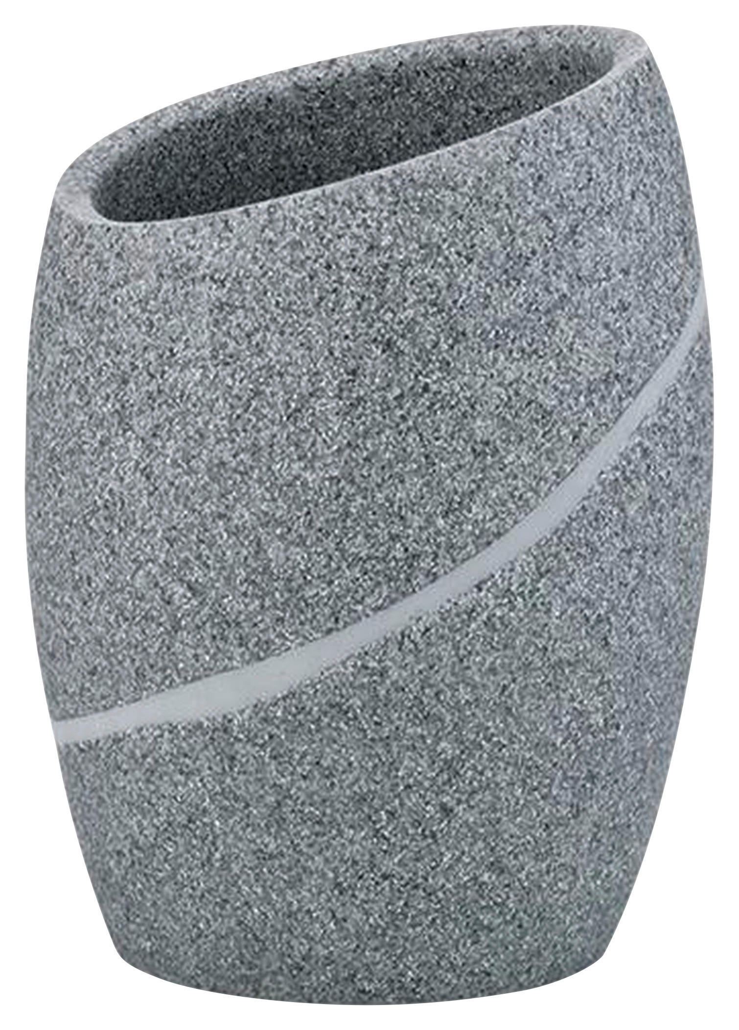 Kela Zahnputzbecher Talus Grau 11 cm