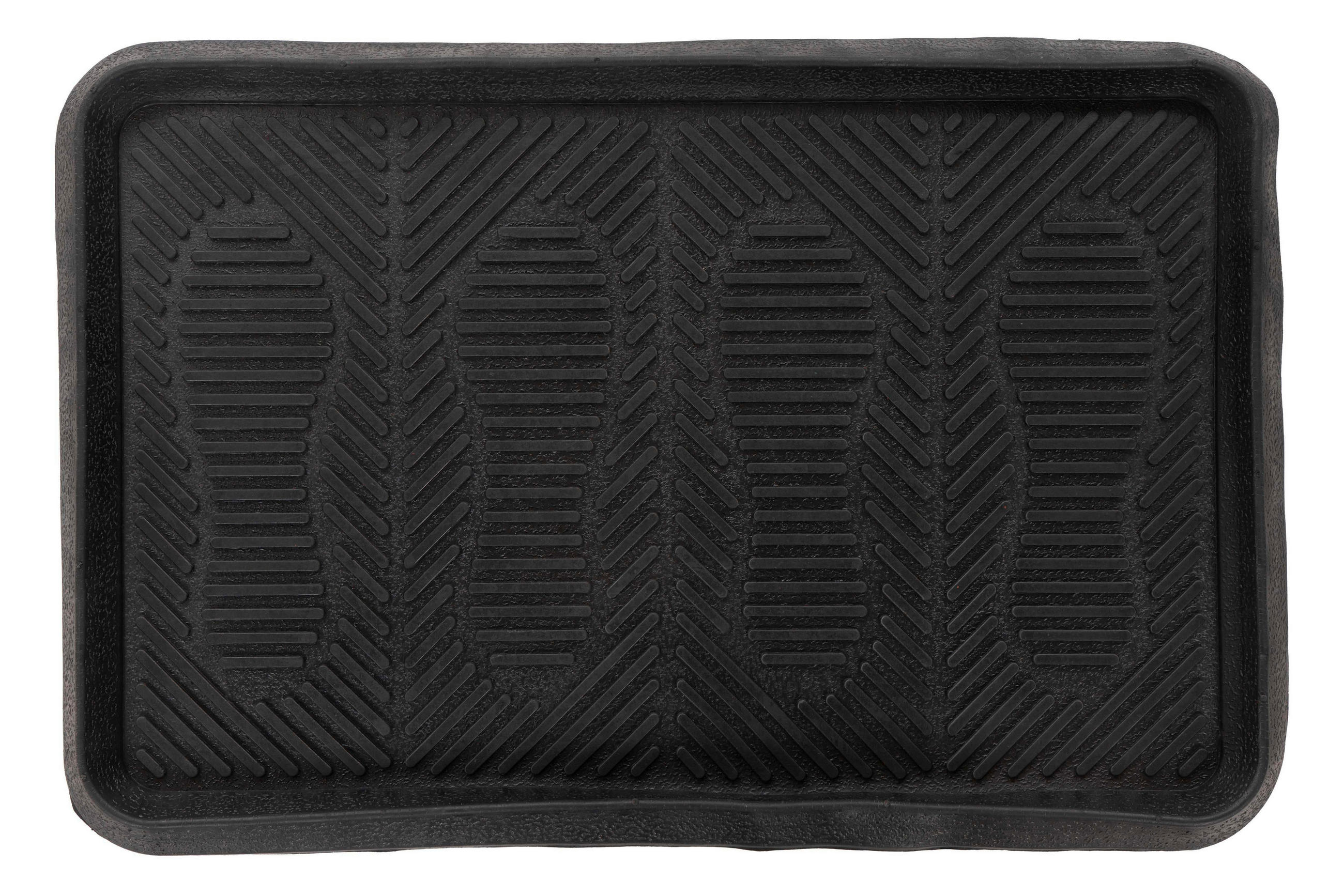 FUßMATTE  40/60 cm  Schwarz, Dunkelgrün  - Dunkelgrün/Schwarz, Basics, Kunststoff (40/60cm) - Kayoom