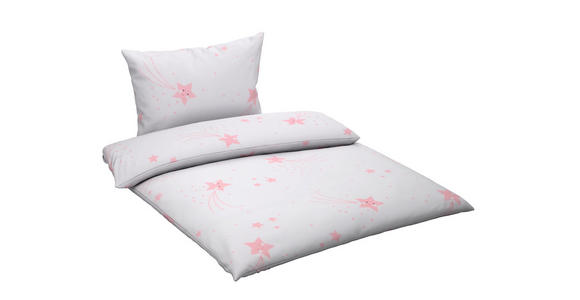 BABYBETTWÄSCHE 100/135 cm - Rosa/Weiß, Basics, Textil (100/135cm) - My Baby Lou