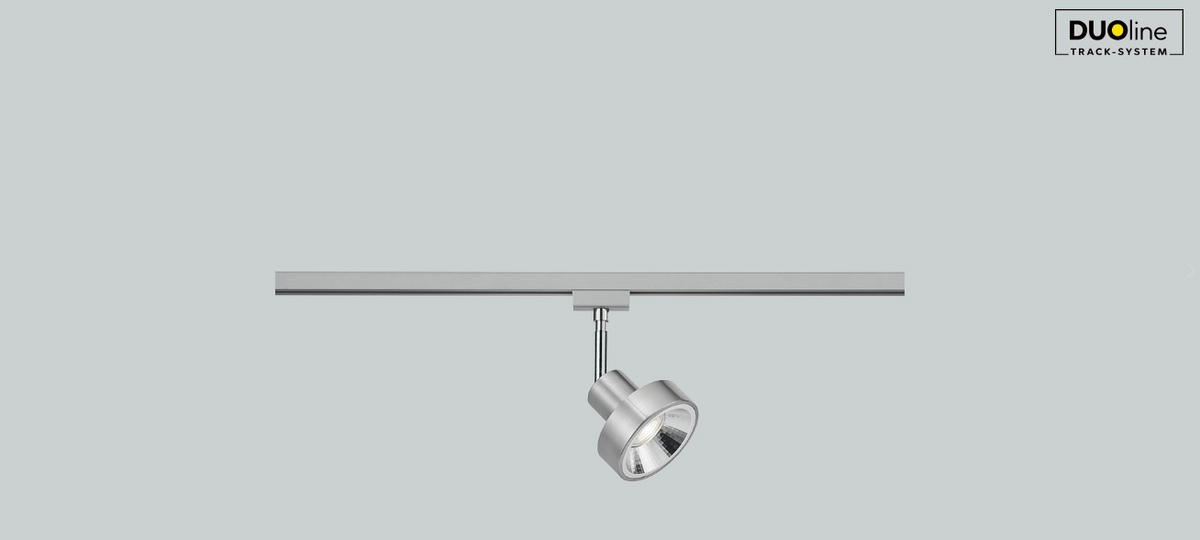 SPOTLIGHT FÖR SKENSYSTEM DUOLINE TRACK-SYSTEM   - nickelfärgad, Basics, metall (11/18cm) - Trio Leuchten