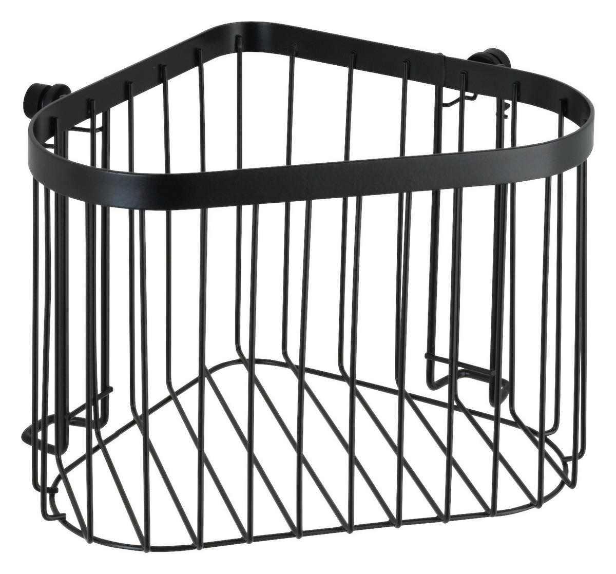 DUSCHKORB - Schwarz, Basics, Metall (24/17/19cm) - Wenko