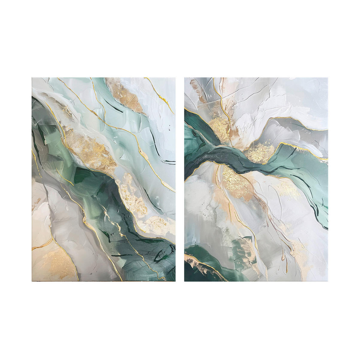 BILDERSET - Multicolor, Basics, Holz/Textil (50/70cm)