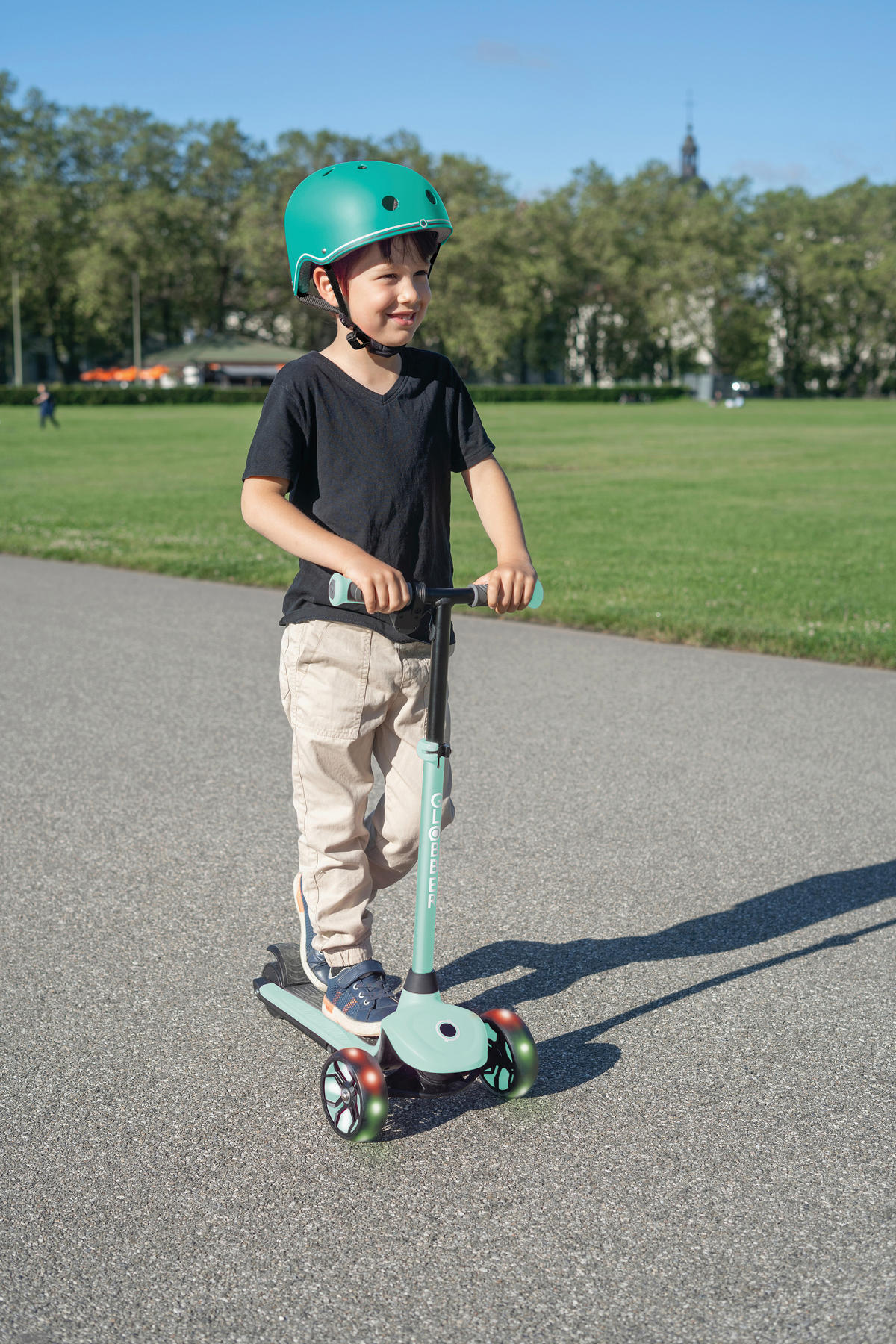 KINDERSCOOTER ONE K E-MOTION 4 PLUS  - Mintgrün, Basics, Kunststoff (62.0/29.0/76.0cm) - GLOBBER
