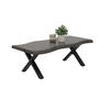 COUCHTISCH 110/60/42 cm rechteckig Grau, Schwarz  - Schwarz/Grau, Basics, Holzwerkstoff/Metall (110/60/42cm) - Boxxx