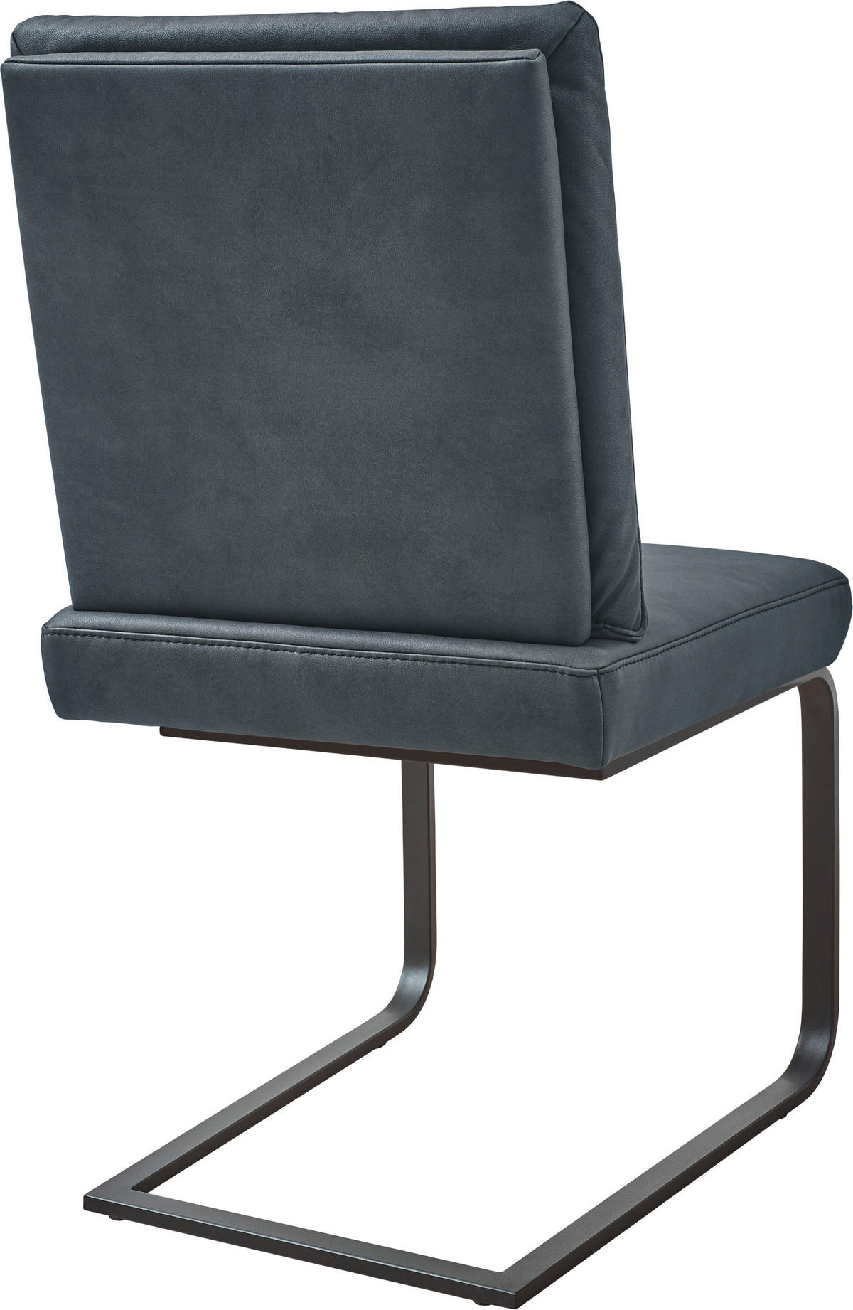 SCHWINGSTUHL  in Stahl Mikrofaser  - Schwarz/Grau, Design, Textil/Metall (46/92/60cm) - Dieter Knoll