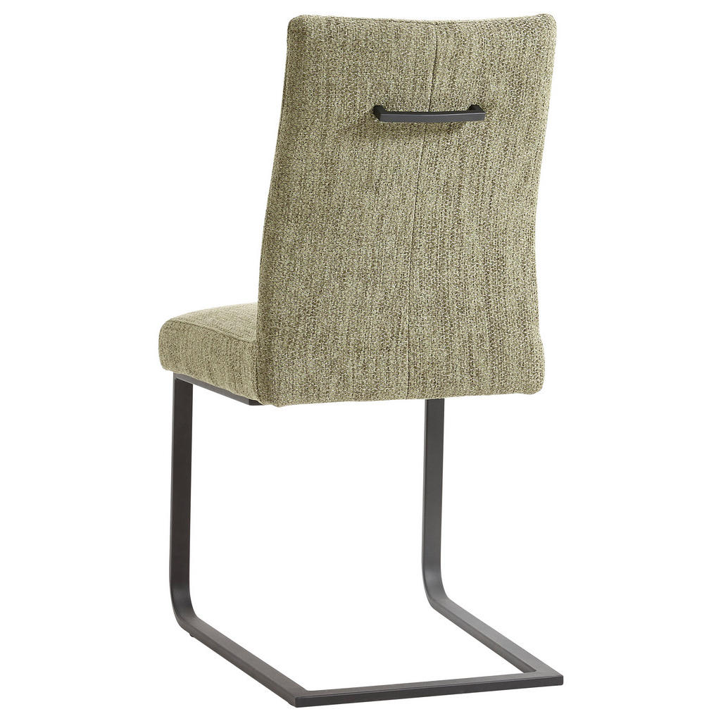 Thumbnail - Dieter Knoll Schwingstuhl, Schwarz, Hellgrün, Metall, Textil, Flachrohr, C-Form, 47x93x58 cm, Goldenes M, Emas, Dgm, Led...