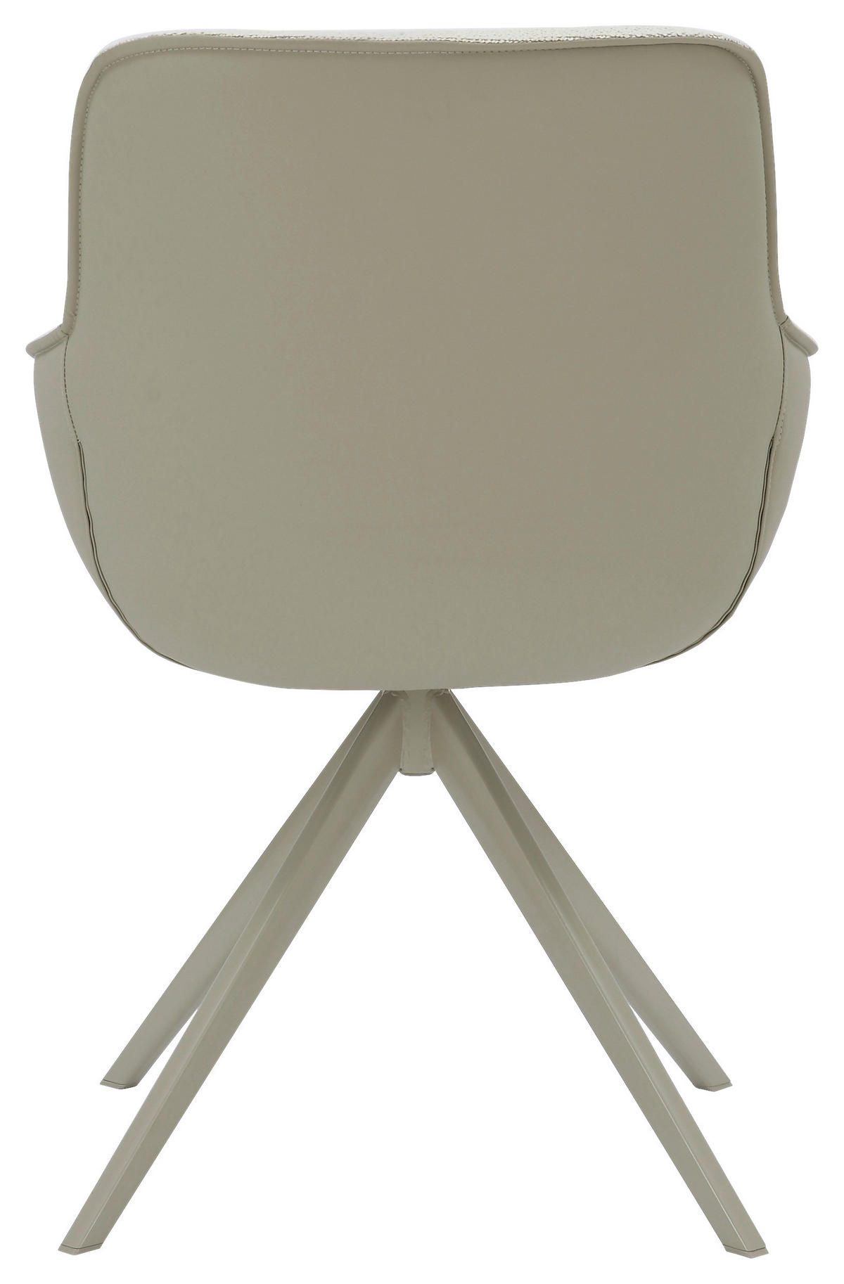STOL MED ARMSTÖD järn läderimitation, bouclé  - grå/cremefärgad, Design, metall/textil (58/85/63cm) - Stylife