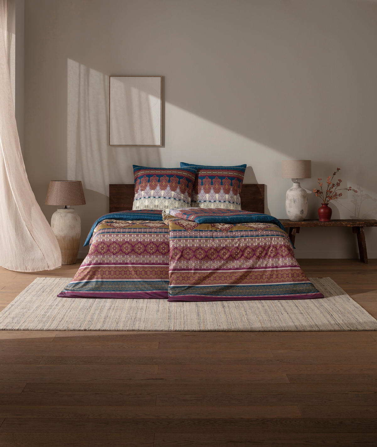 BETTWÄSCHE Atelier Interlock-Jersey 155/220 cm  - Multicolor, Design, Textil (155/220cm) - Estella