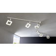 LED-SPOTKOPF 180,5/8/21,5 cm   - Alufarben/Nickelfarben, Design, Kunststoff/Metall (180,5/8/21,5cm) - Novel