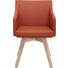STUHL in Holz, Leder Orange, Eschefarben - Eschefarben/Orange, Natur, Leder/Holz (56/82,5/59cm) - Invivus STUHL in Holz, Leder Orange, Eschefarben - Eschefarben/Orange, Natur, Leder/Holz (56/82,5/59cm) - Invivus