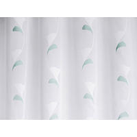 MATERIJAL ZA ZAVESE tirkizna, bela - tirkizna/bela, Osnovno, tekstil (180cm)