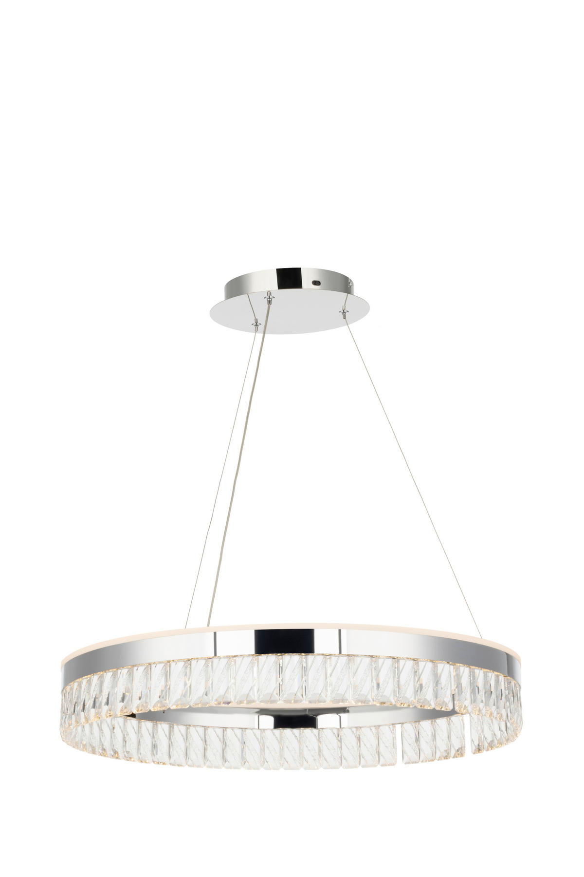 LED-HÄNGLAMPA Bunda 60/150 cm  - klar, Design, metall/glas (60/150cm) - Glandor