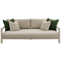 LOUNGESOFA 236/72/126 cm Aluminium  - Sandfarben/Dunkelgrün, Design, Kunststoff/Textil (236/72/126cm) - Zebra 