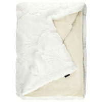 PLAID J! Cozy Cornfllower weiß 130/170 cm  - Weiß, Design, Textil (130/170cm) - Joop!