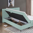 BOXBETT 180/200 cm  in Mintgrün  - Schwarz/Mintgrün, Design, Holz/Holzwerkstoff (180/200cm) - Xora