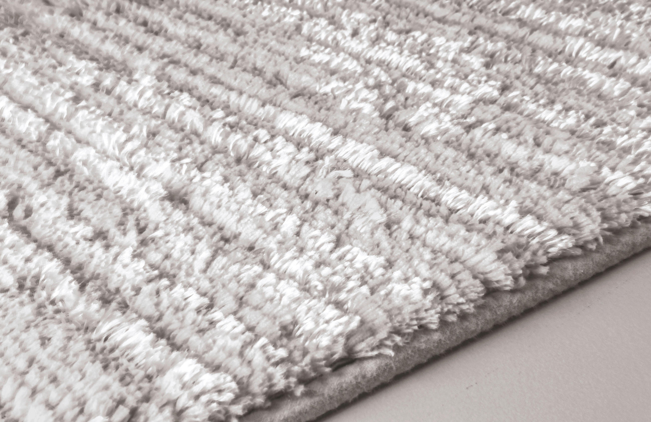 BADTEPPICH Grau, Hellgrau 55/65 cm  - Hellgrau/Grau, Basics, Kunststoff/Textil (55/65cm) - Kleine Wolke