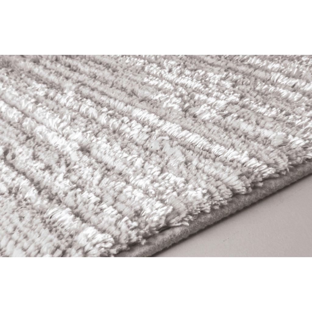 Thumbnail - Kleine Wolke Badteppich Glow, Grau, Textil, rechteckig, 60x100 cm, für Fußbodenheizung geeignet, rutschhemmend, Badtexti...